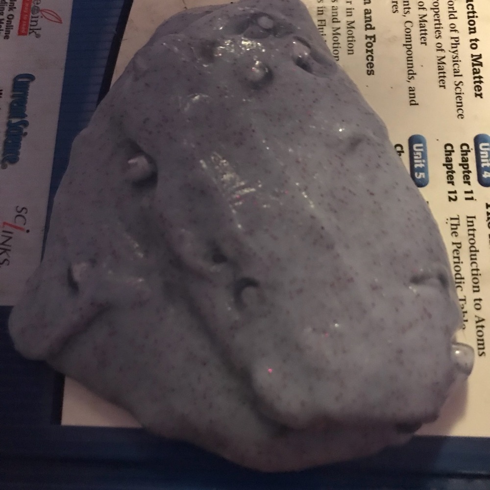 Purple fluffy slime